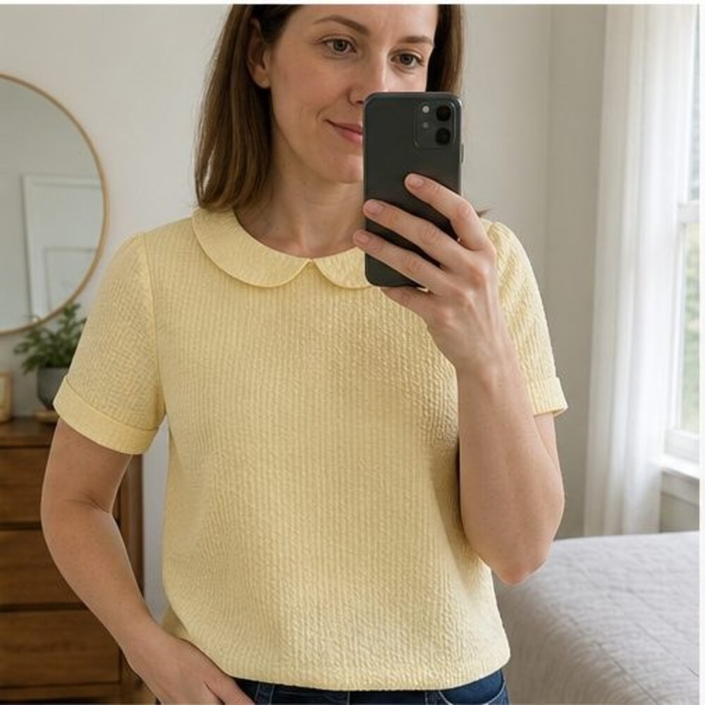 Rust V Neck Top - Picture 2 of 6